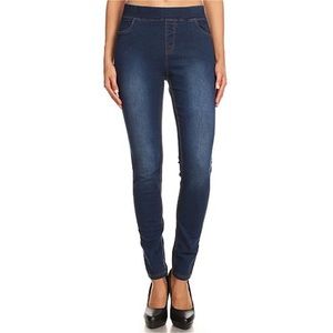 JVINI dark wash denim jeggings size Small